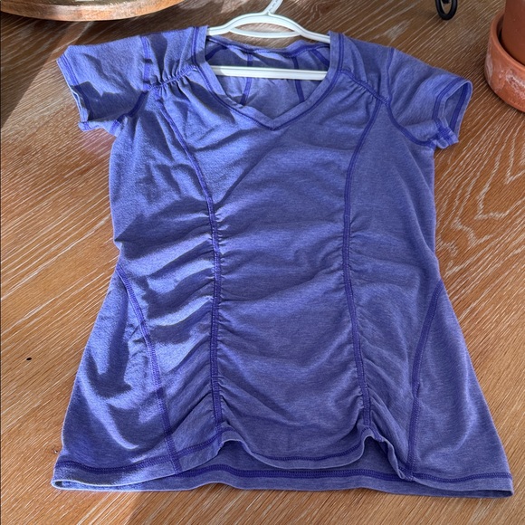 Zella Women's Short Sleeve V-Neck Tee - Blue - Picture 5 of 6